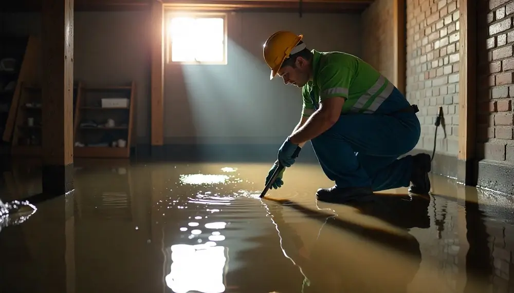 Professional water damage restoration services in Ledbetter, TX
